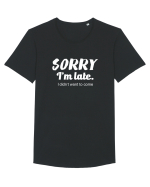 Sorry I'm Late Tricou mânecă scurtă guler larg Bărbat Skater