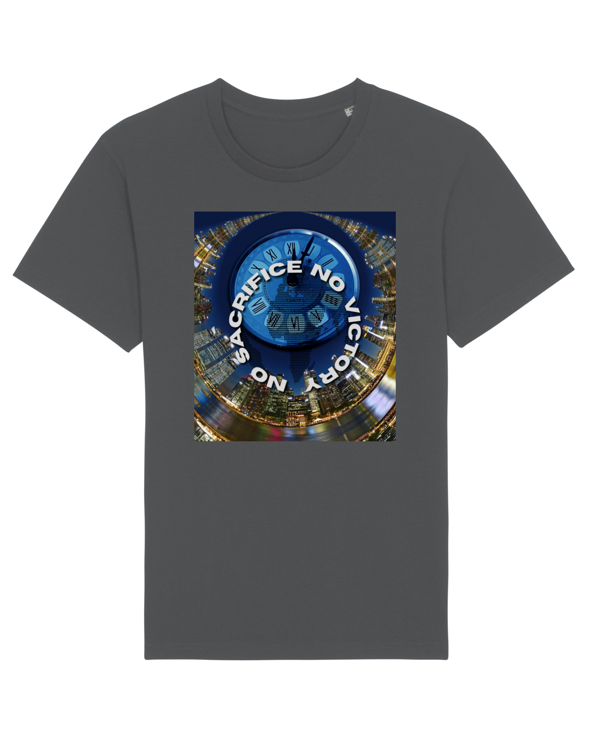 Tricou mânecă scurtă Unisex Rocker Anthracite