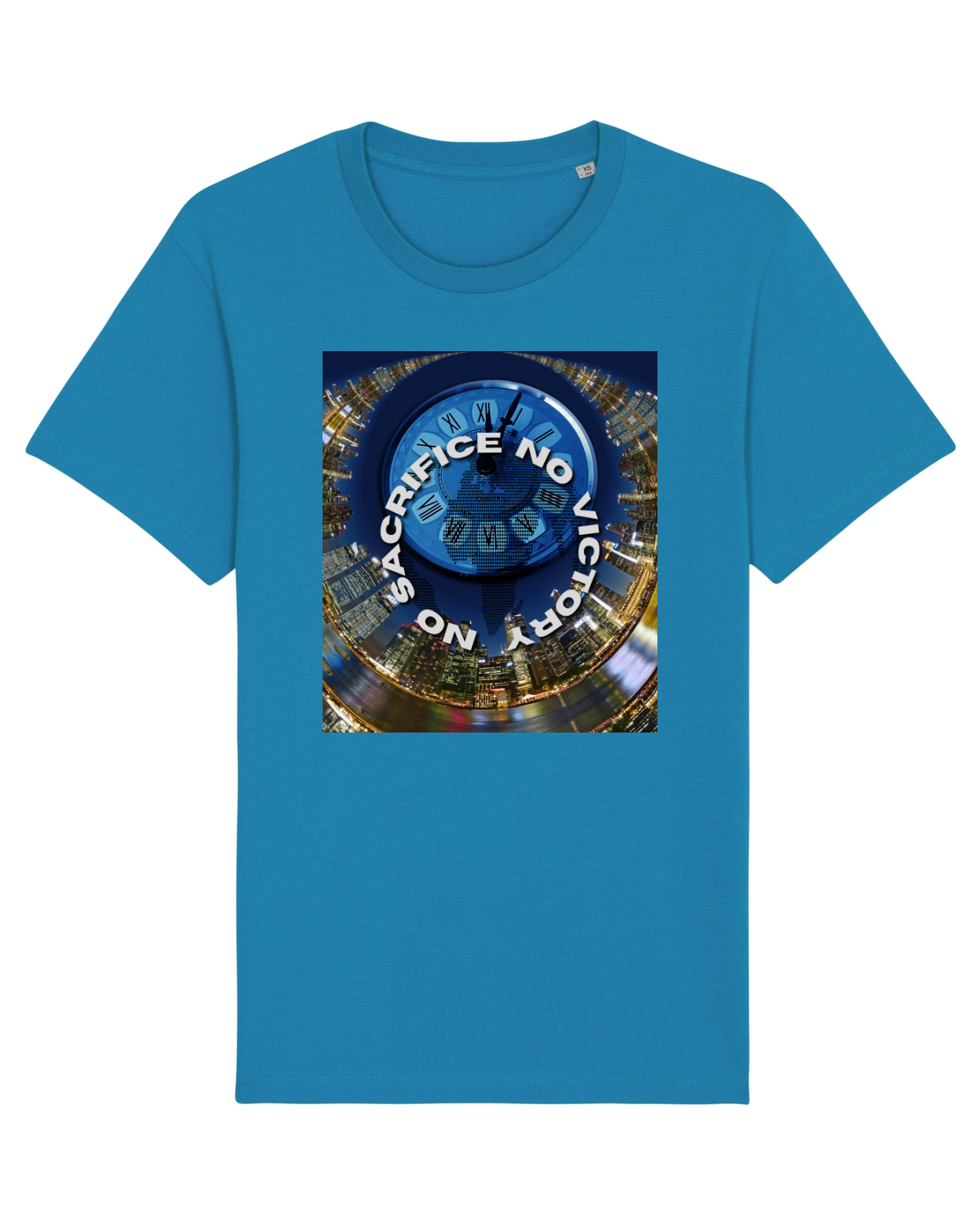 Tricou mânecă scurtă Unisex Rocker Azur
