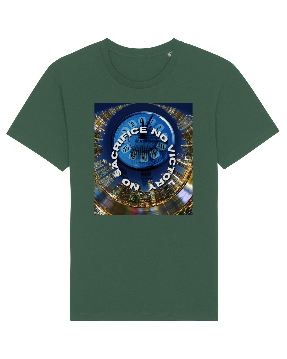 Tricou mânecă scurtă Unisex Rocker Bottle Green