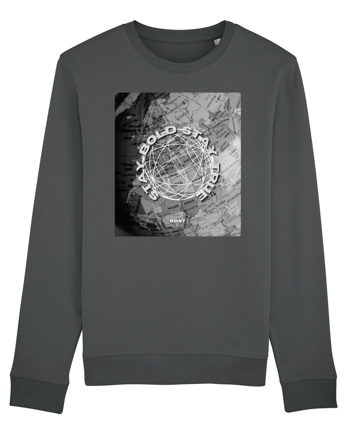 Bluză mânecă lungă Unisex Rise Anthracite