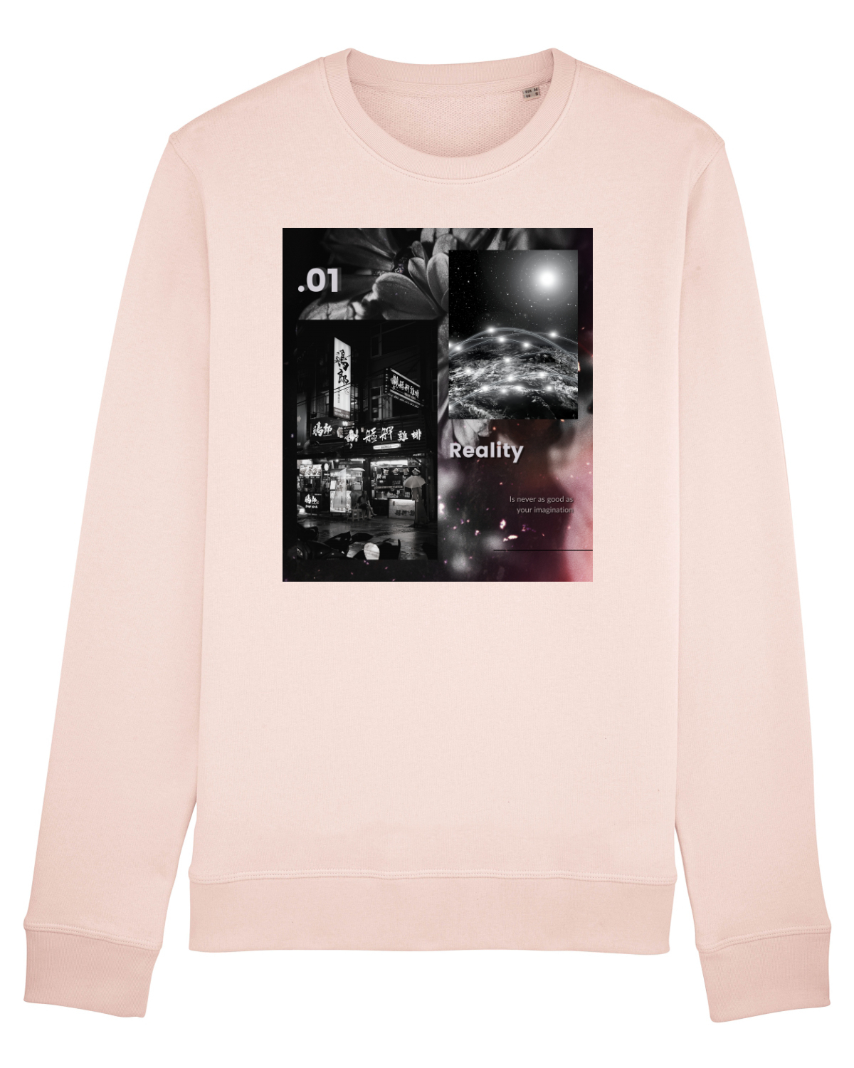 Bluză mânecă lungă Unisex Rise Candy Pink