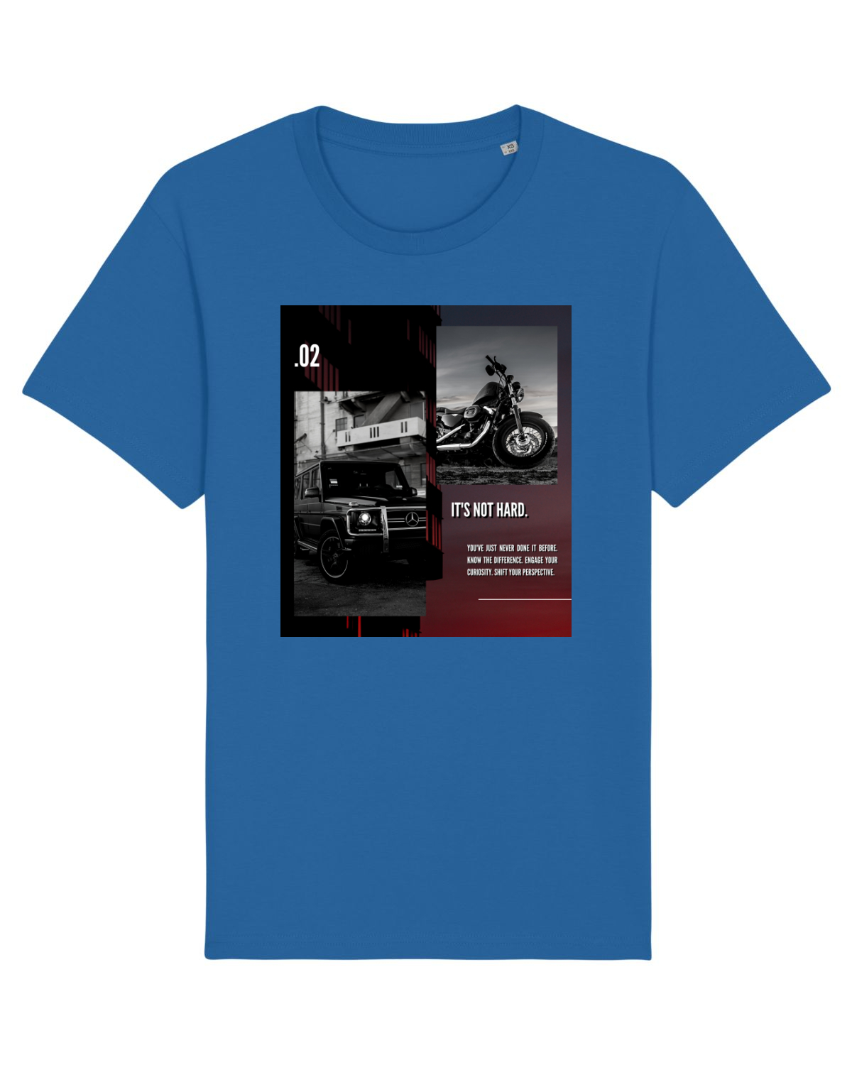 Tricou mânecă scurtă Unisex Rocker Royal Blue