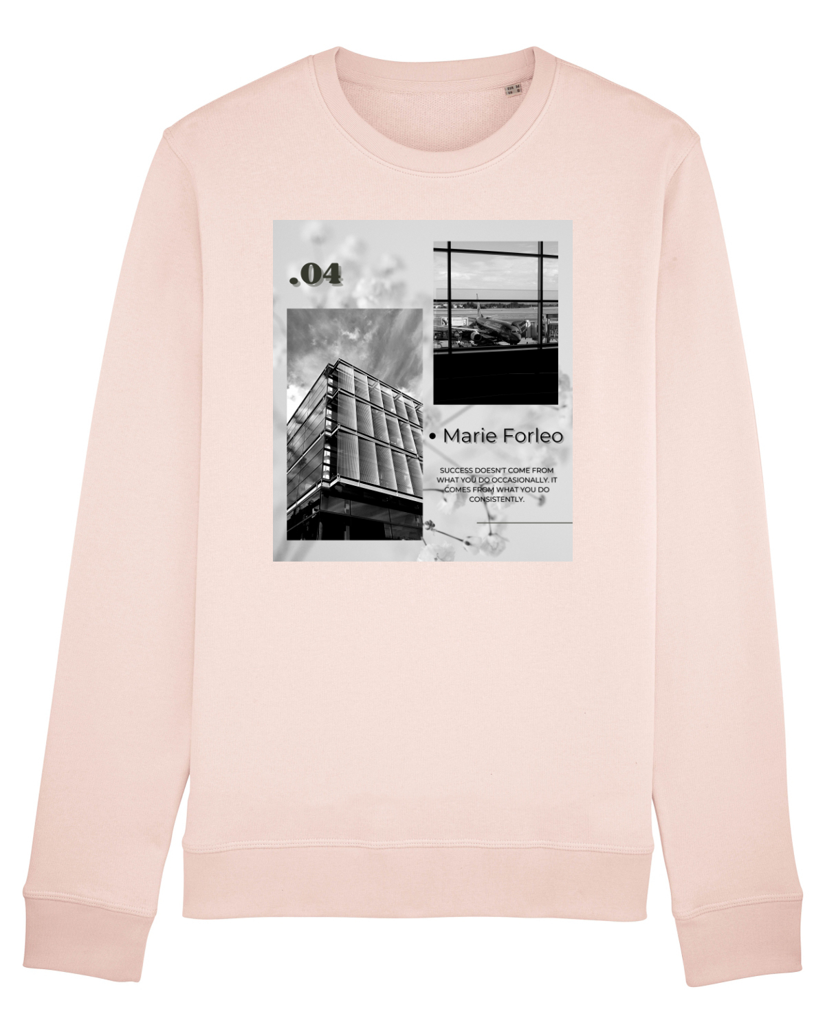 Bluză mânecă lungă Unisex Rise Candy Pink