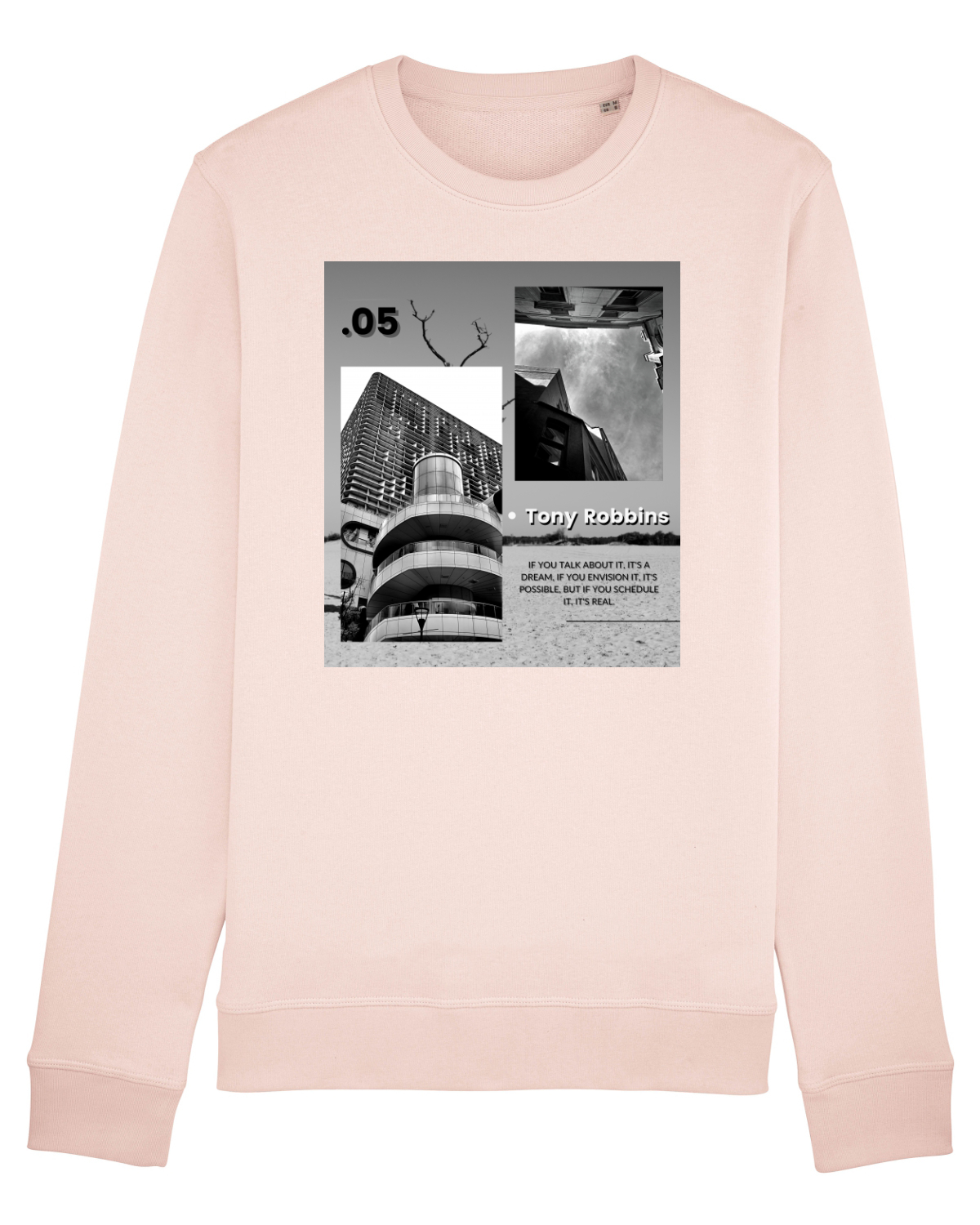 Bluză mânecă lungă Unisex Rise Candy Pink