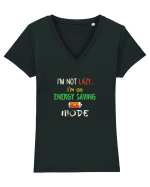 Energy saving mode Tricou mânecă scurtă guler V Damă Evoker