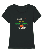 Energy saving mode Tricou mânecă scurtă guler larg fitted Damă Expresser