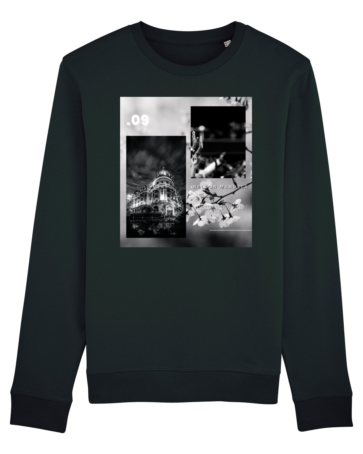 Bluză mânecă lungă Unisex Rise Black