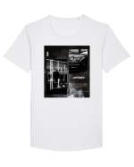 S 10 Tricou mânecă scurtă guler larg Bărbat Skater