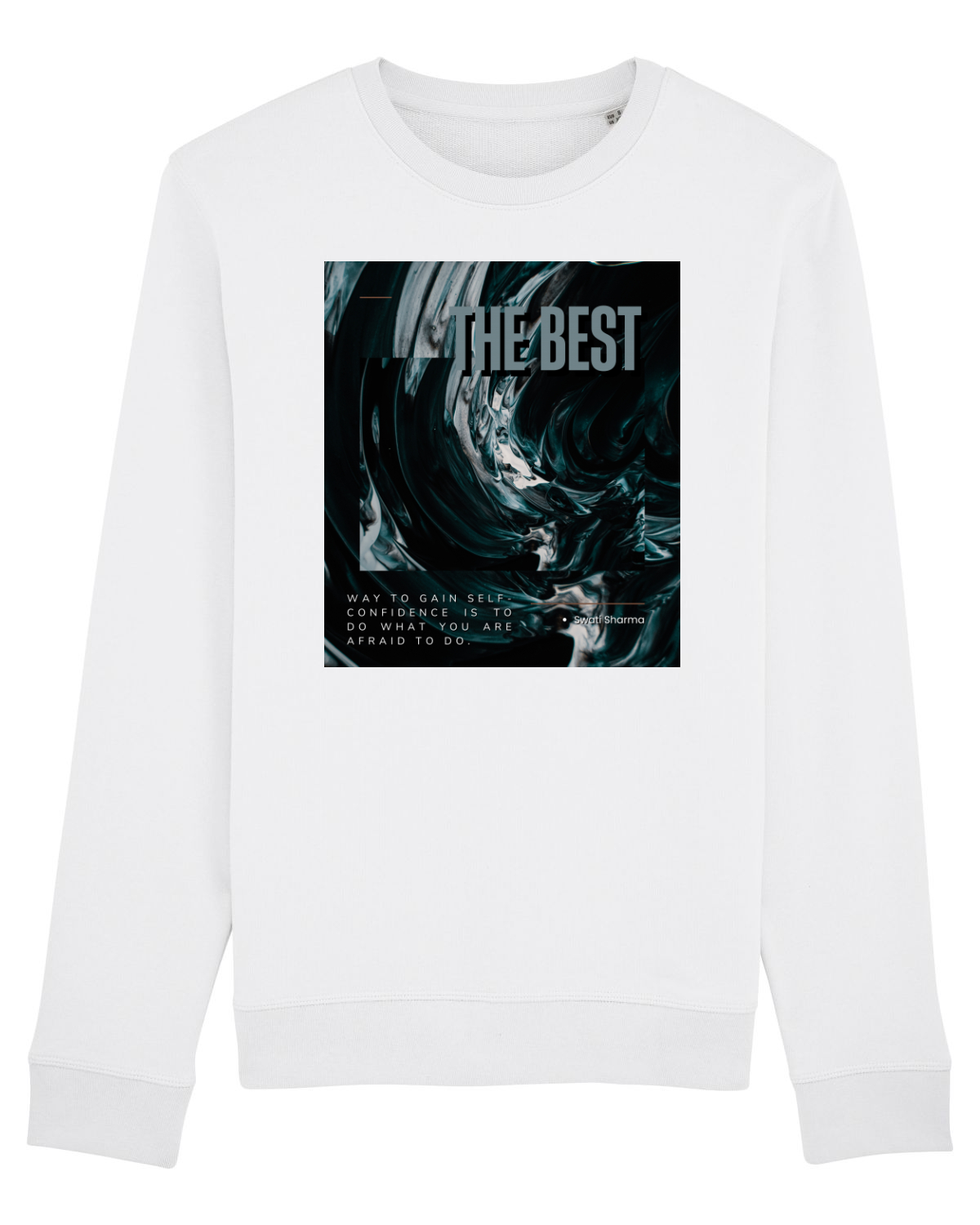 Bluză mânecă lungă Unisex Rise White