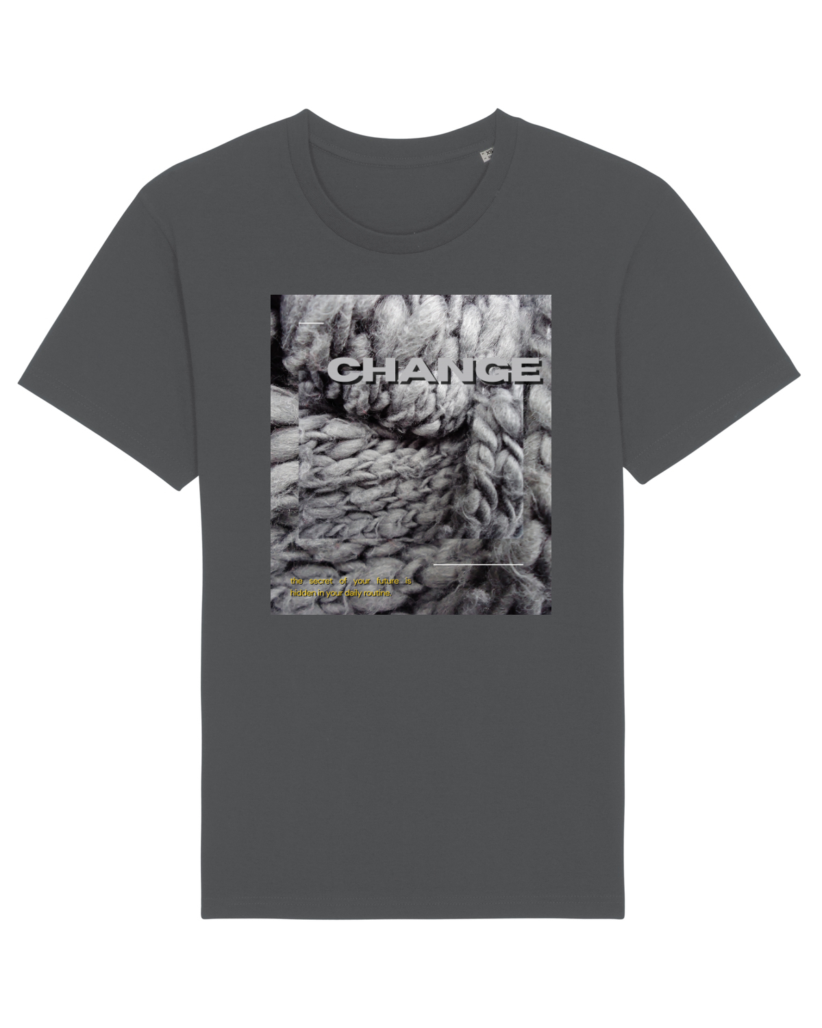 Tricou mânecă scurtă Unisex Rocker Anthracite