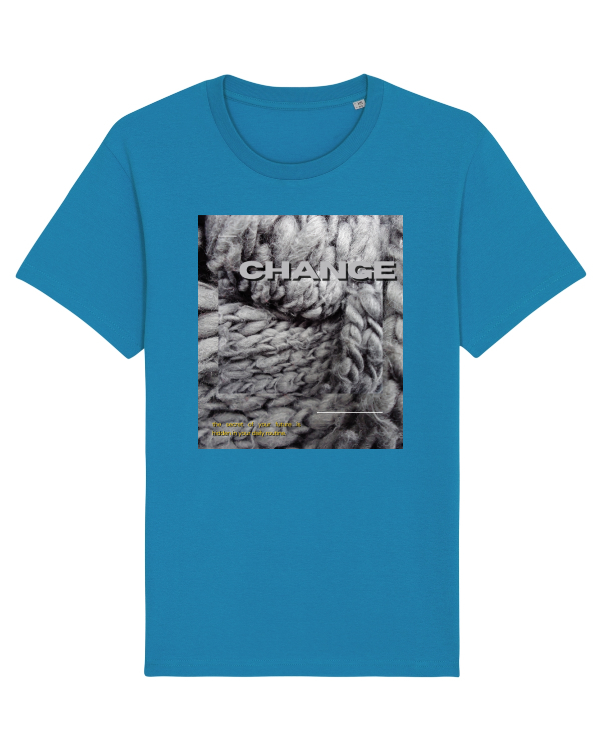 Tricou mânecă scurtă Unisex Rocker Azur