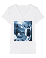 IMPOSSIBLE Tricou mânecă scurtă guler V Damă Evoker