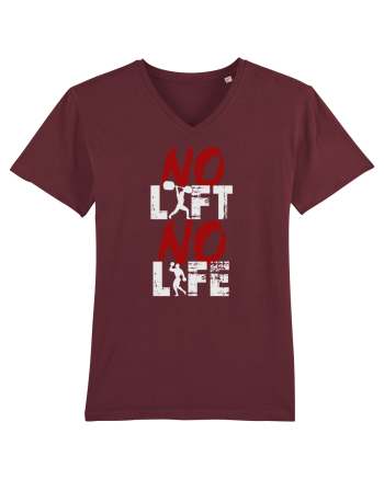 No Lift No Life Burgundy