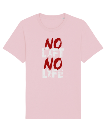 No Lift No Life Cotton Pink