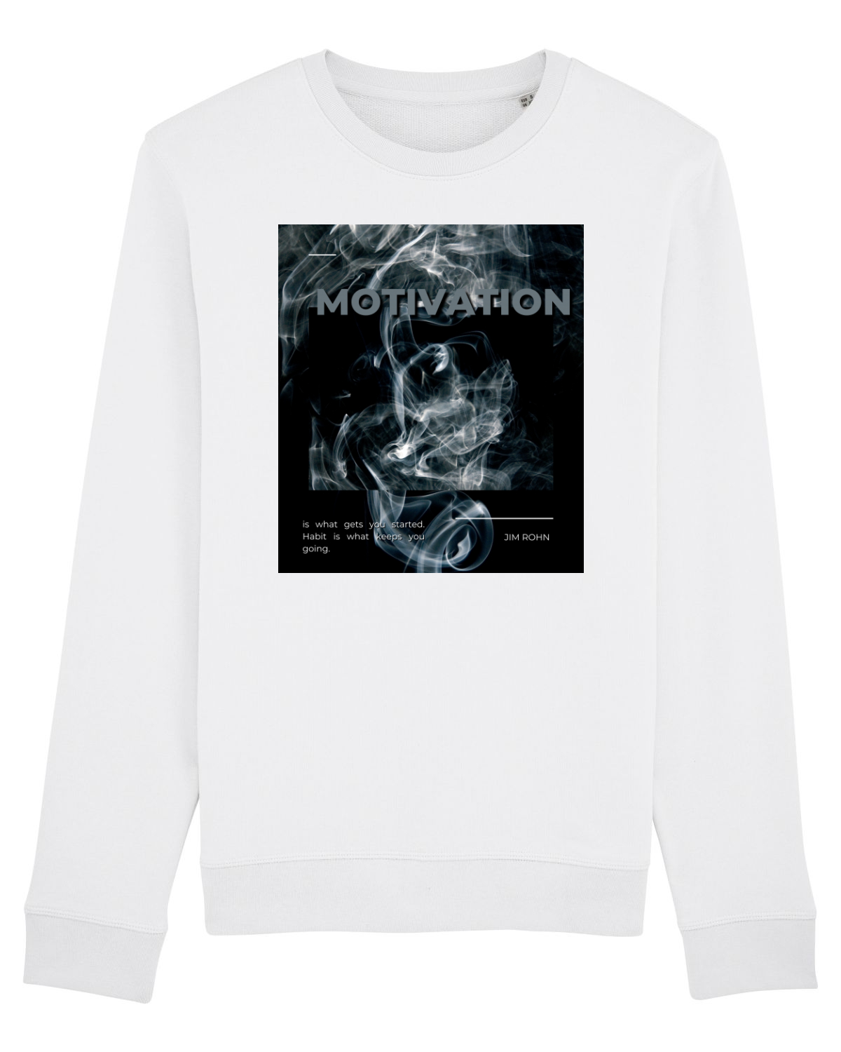 Bluză mânecă lungă Unisex Rise White