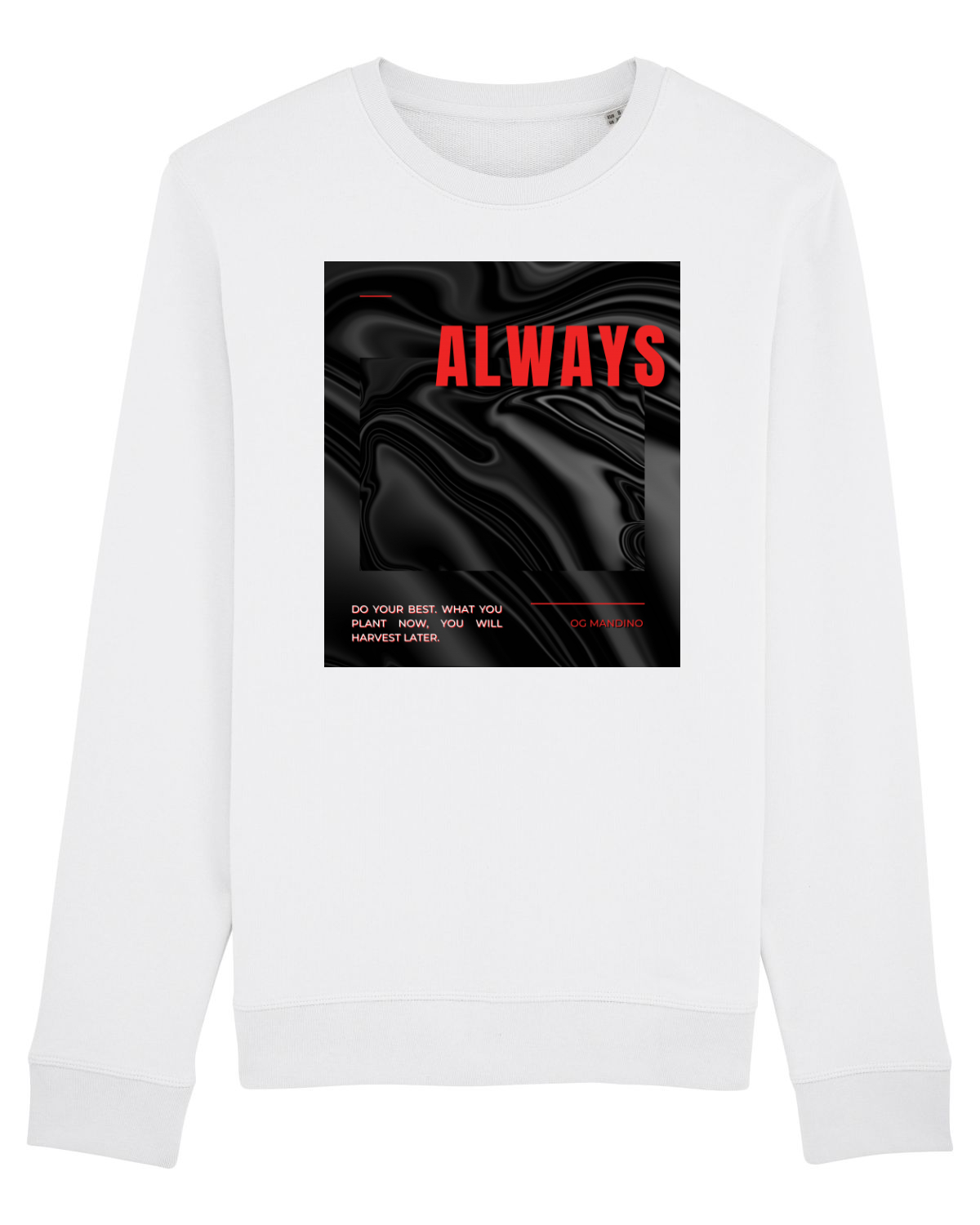 Bluză mânecă lungă Unisex Rise White