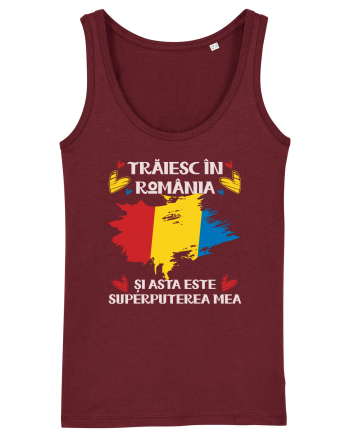 Trăiesc în România Burgundy