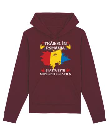 Trăiesc în România Burgundy