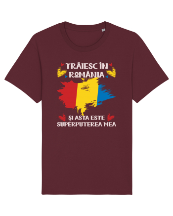 Trăiesc în România Burgundy
