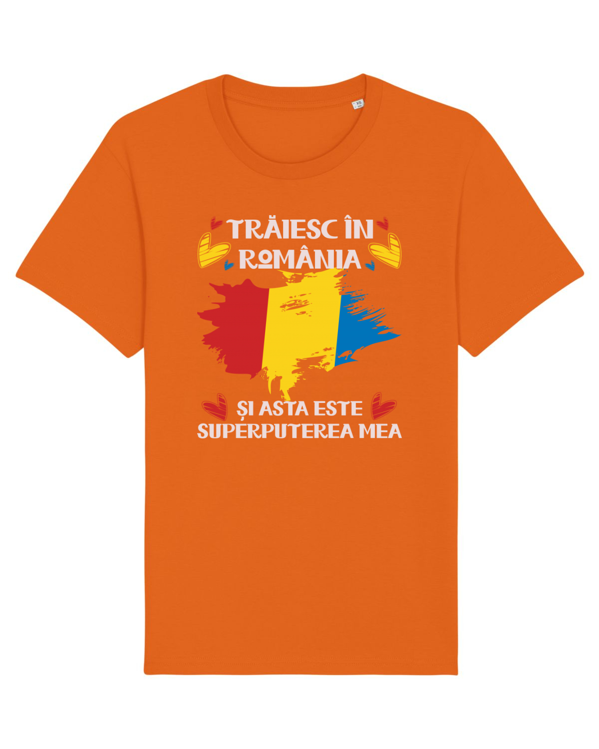 Tricou mânecă scurtă Unisex Rocker Bright Orange