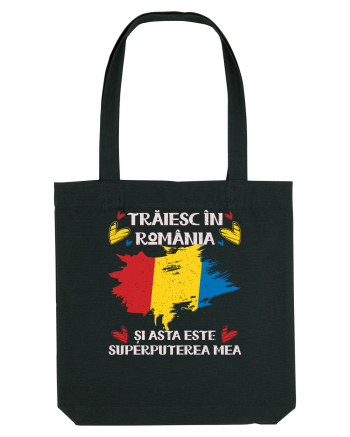 Trăiesc în România - v2 - grunge Black