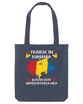 Trăiesc în România - v2 - grunge Midnight Blue