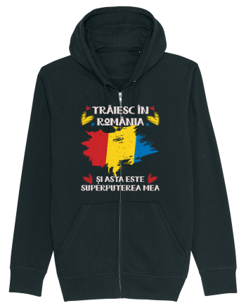 Trăiesc în România - v2 - grunge Black