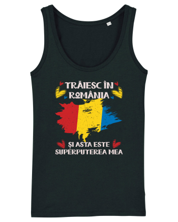 Trăiesc în România - v2 - grunge Black
