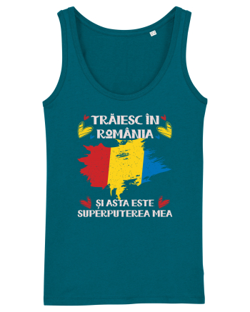 Trăiesc în România - v2 - grunge Ocean Depth