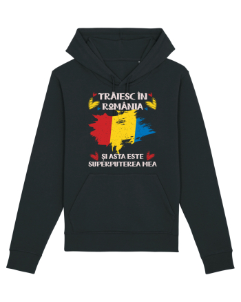 Trăiesc în România - v2 - grunge Black