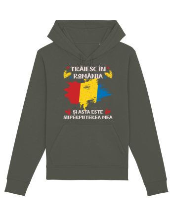 Trăiesc în România - v2 - grunge Khaki