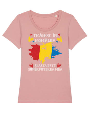 Trăiesc în România - v2 - grunge Canyon Pink