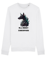 ALL ABOUT CYBERPUNK - V5 Bluză mânecă lungă Unisex Rise