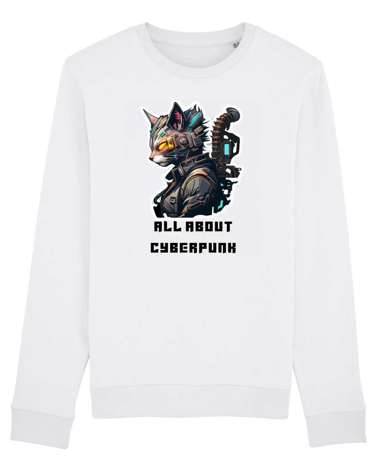 Bluză mânecă lungă Unisex Rise White