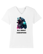 ALL ABOUT CYBERPUNK - V8 Tricou mânecă scurtă guler V Bărbat Presenter