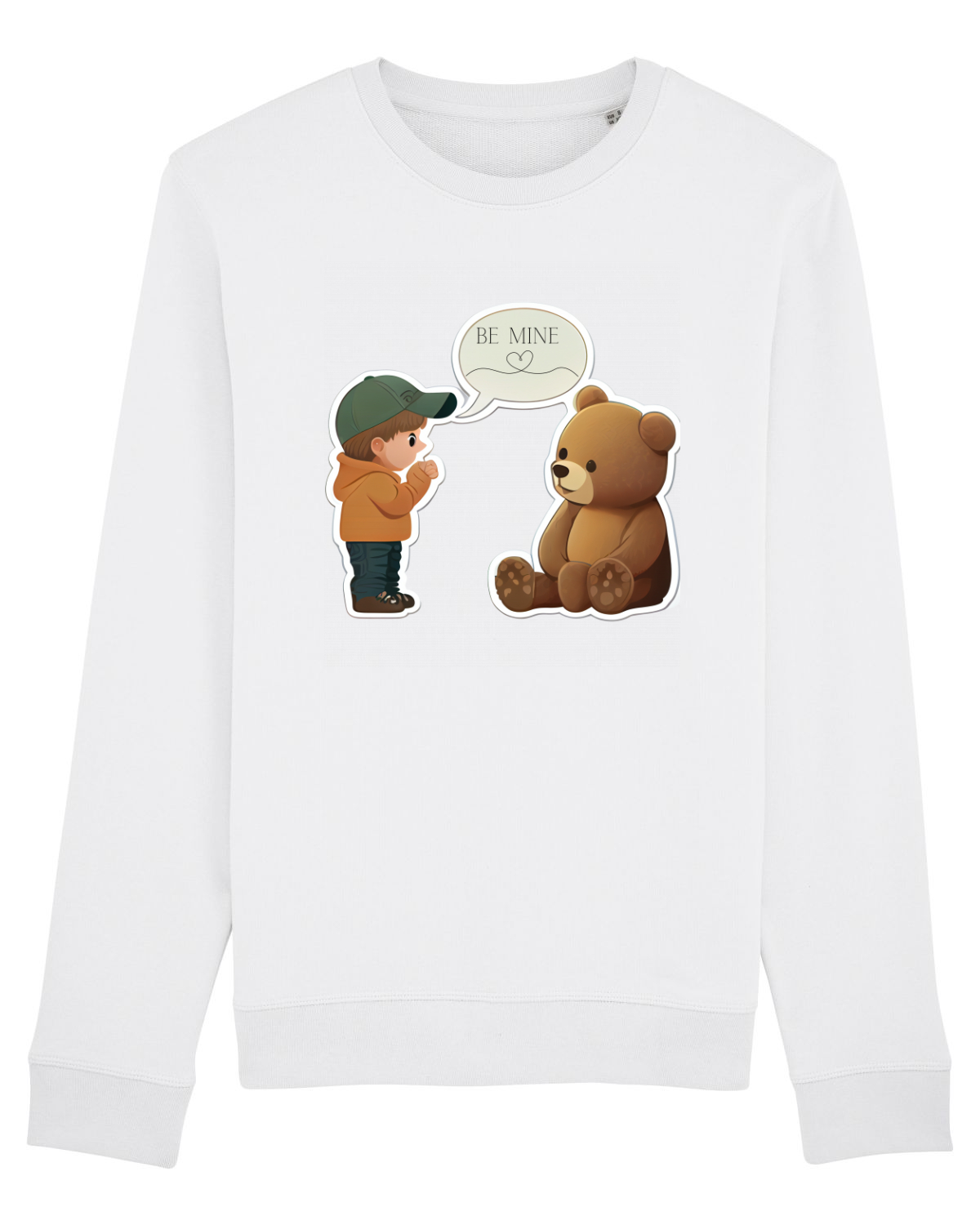 Bluză mânecă lungă Unisex Rise White