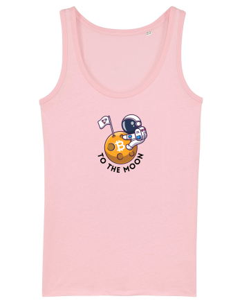 To the moon - Bitcoin Cotton Pink