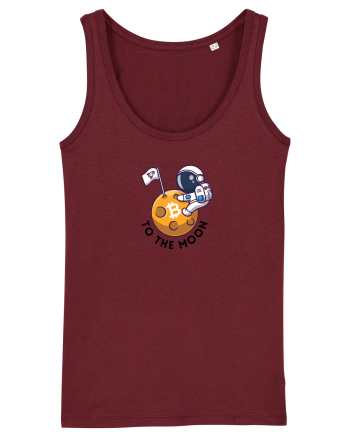 To the moon - Bitcoin Burgundy