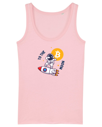 Bitcoin - To the moon  Cotton Pink