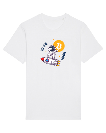 Bitcoin - To the moon  White