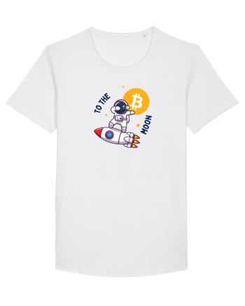 Bitcoin - To the moon  White