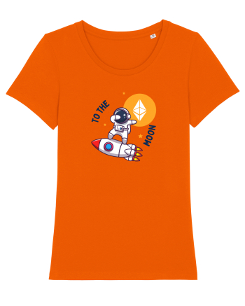Ethereum - To the moon Bright Orange