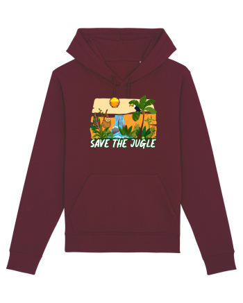 Save the Jungle Burgundy