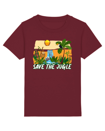 Save the Jungle Burgundy