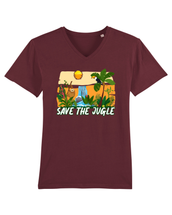 Save the Jungle Burgundy
