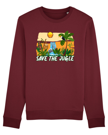 Save the Jungle Burgundy