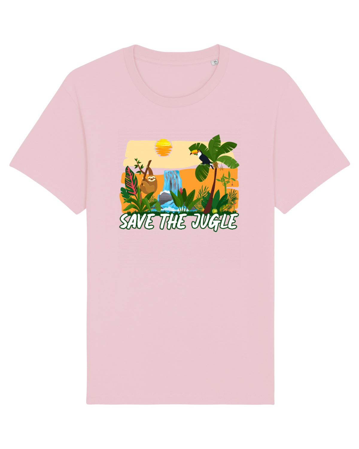 Tricou mânecă scurtă Unisex Rocker Cotton Pink