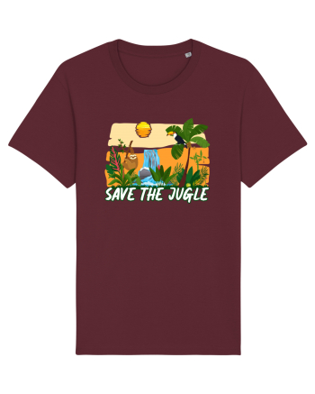 Save the Jungle Burgundy