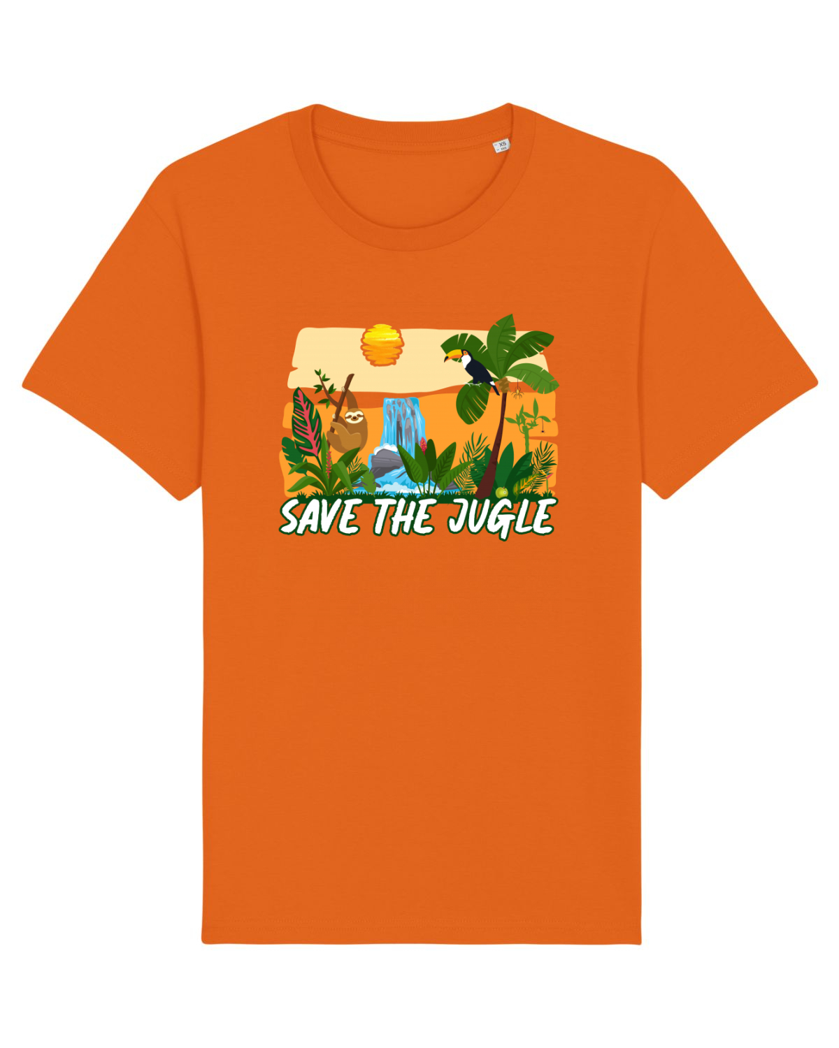 Tricou mânecă scurtă Unisex Rocker Bright Orange